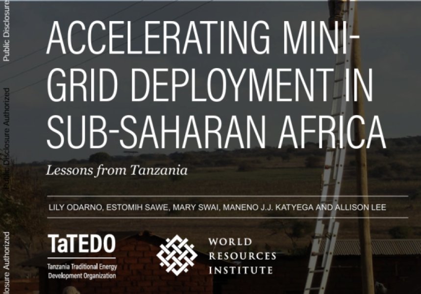 ACCELERATING MINI GRID DEPLOYMENT IN  SUB-SAHARAN AFRICA